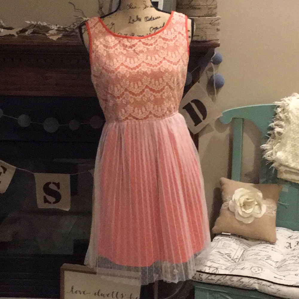 Lace and tulle dress